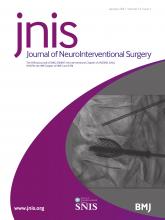 Journal of NeuroInterventional Surgery: 13 (1)
