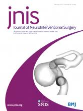 Journal of NeuroInterventional Surgery: 15 (2)