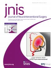 Journal of NeuroInterventional Surgery: 16 (11)