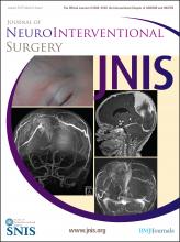Journal of NeuroInterventional Surgery: 5 (1)