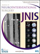 Journal of NeuroInterventional Surgery: 7 (2)